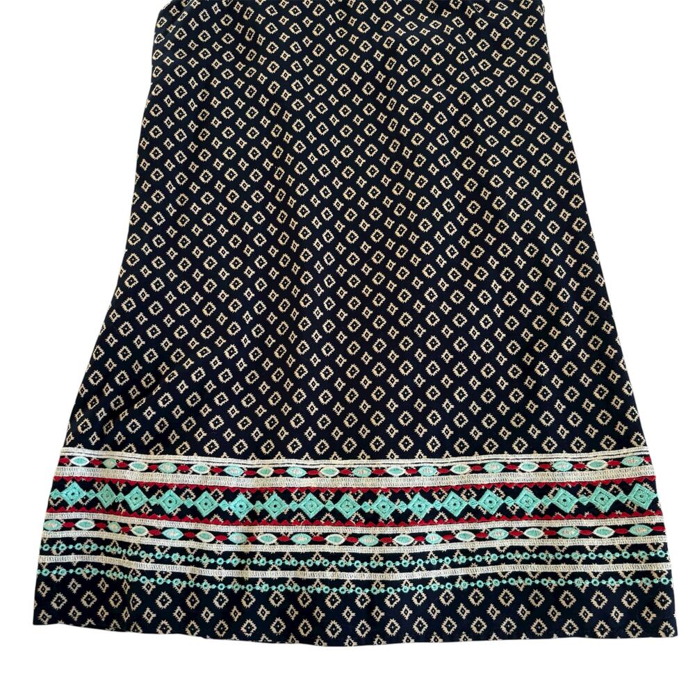 THML Navy Blue Shift Knee Length Sleeveless Dress Women's Size Small Petite - Picture 7 of 8